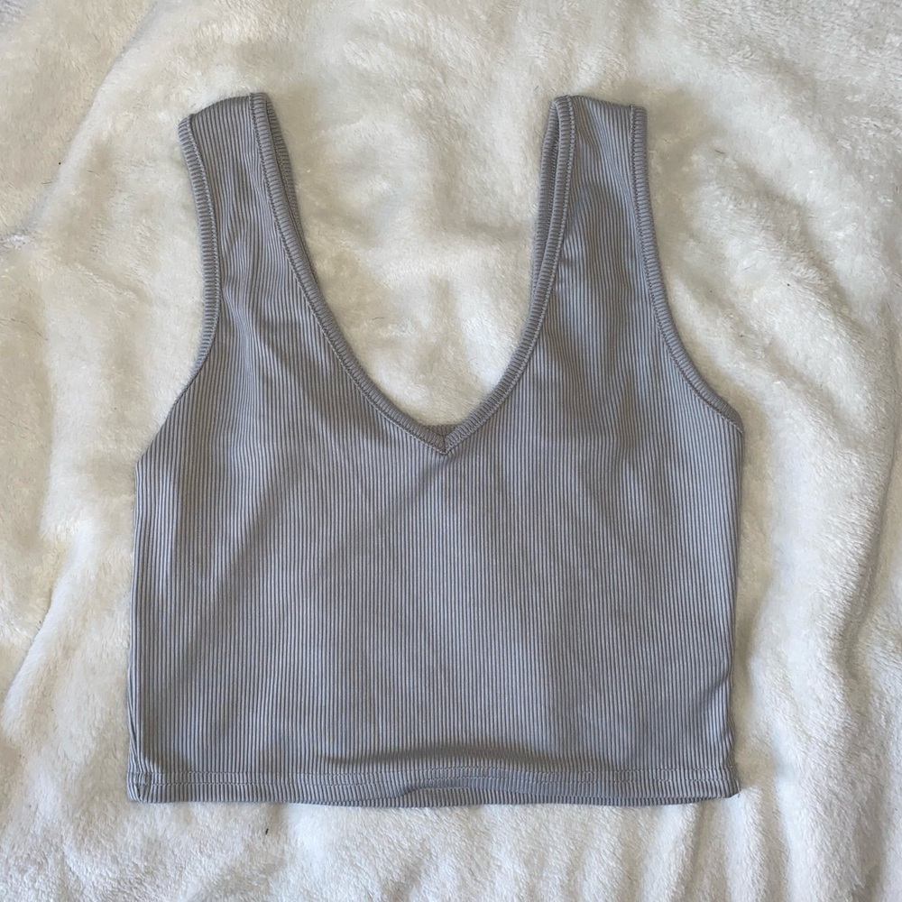 Ribbed Crop Tank Top